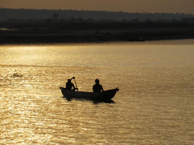 La Pirogue Sur bois original