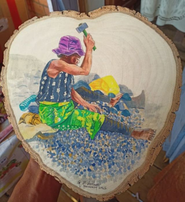 BOULOT PIERRES PEINTURE SUR BOIS Je commande ce tableau de Nary Arthur maintenant ! 03 BOULOT PIERRES PEINTURE SUR BOIS